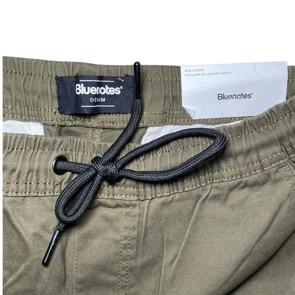 Army Green Slim Fit Jogger Pants - New With Tags